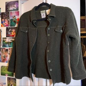Dark green wool jacket